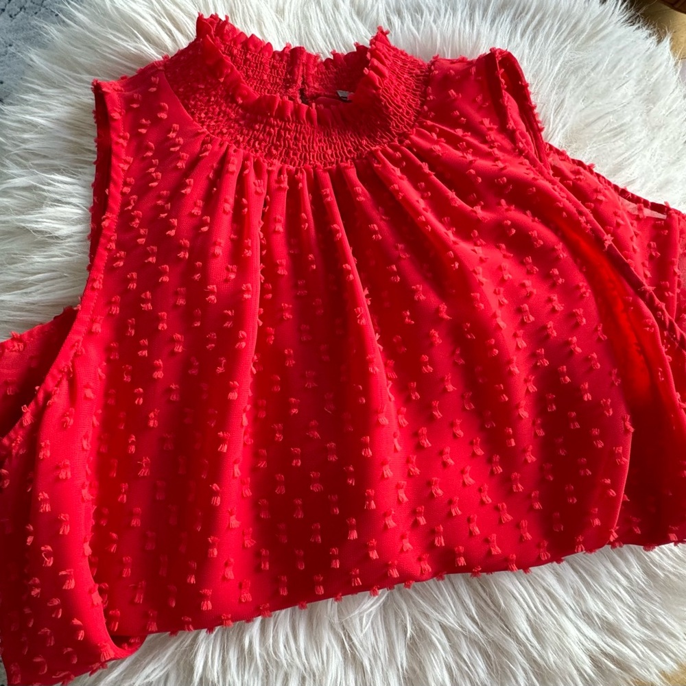 Daniel Rainn sleeveless coral top